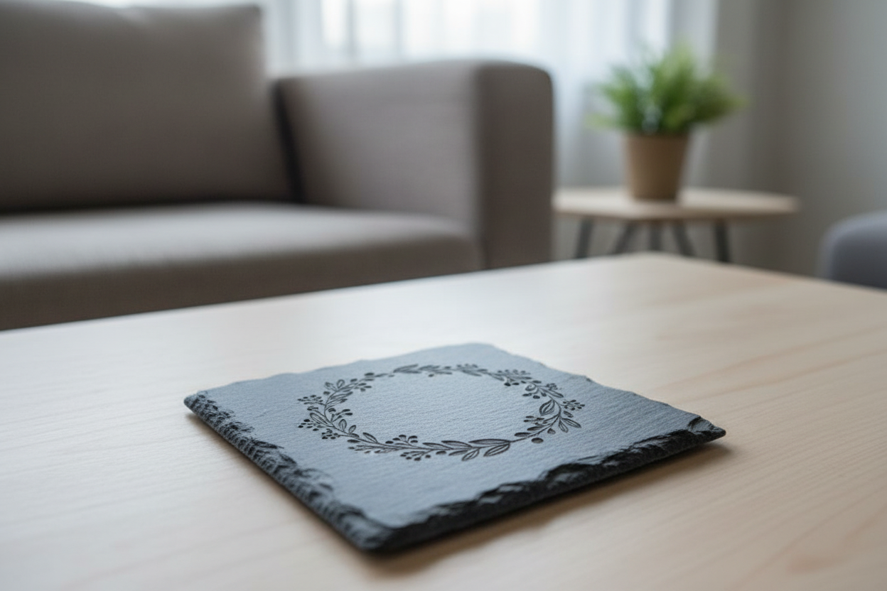 Personalized Slate Coasters - 4 Inch Square