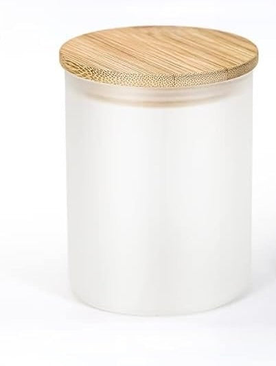 Personalized Frosted Glass Tea Light Candle Holder - 10oz