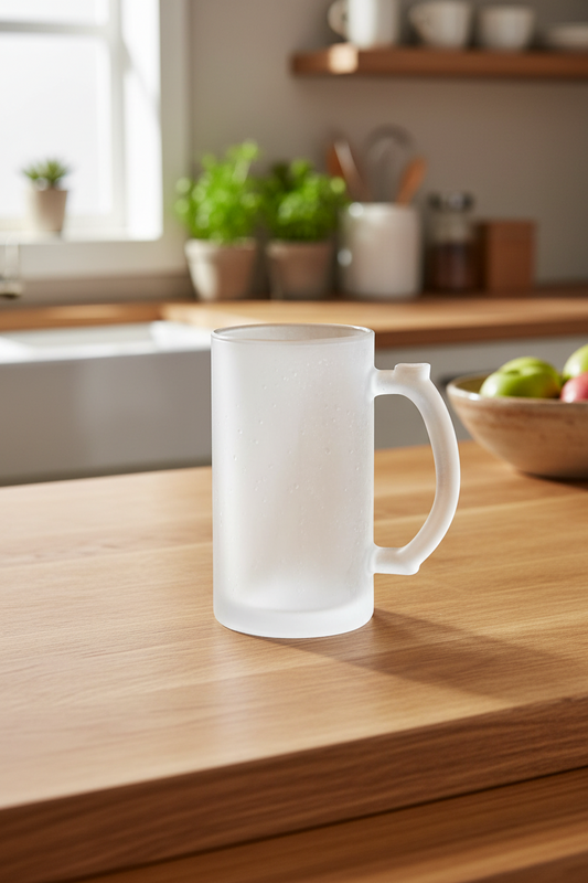 Frosted Mug- 16oz Glass